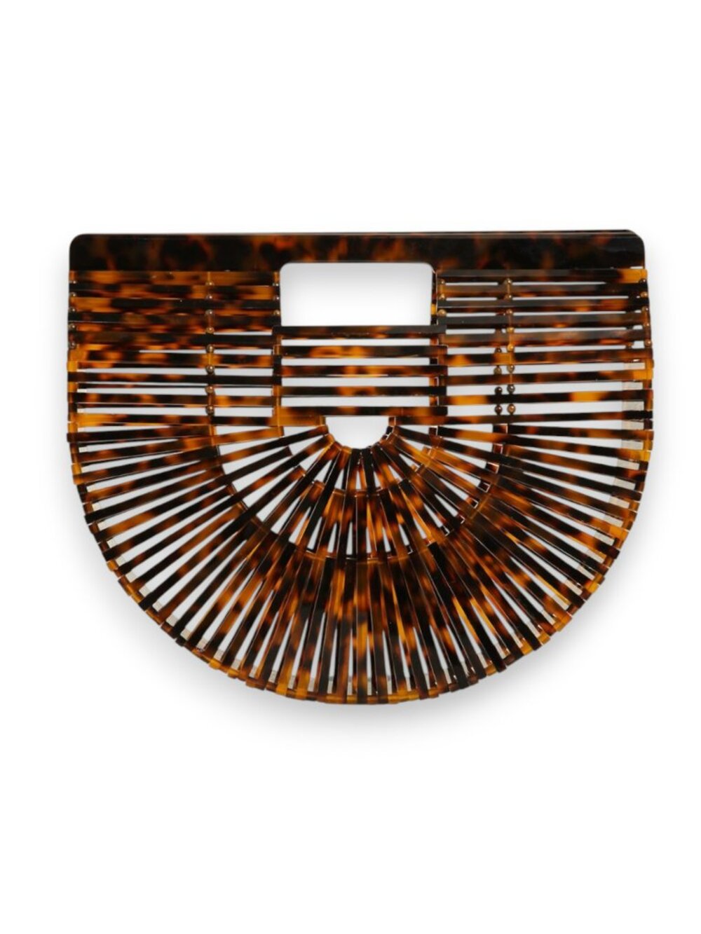 Cult Gaia Mini Ark Bag in Tortoise Acrylic
